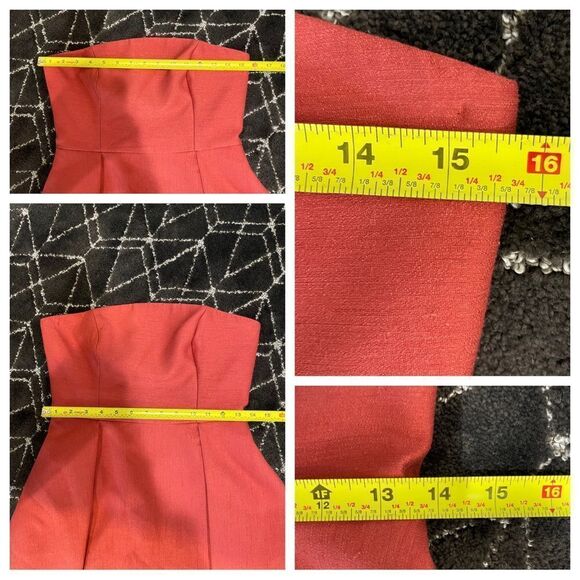 C/MEO COLLECTIVE WE WOKE UP HIGH/LOW STRAPLESS DRESS IN ROSEWOOD - Picture 6 of 9